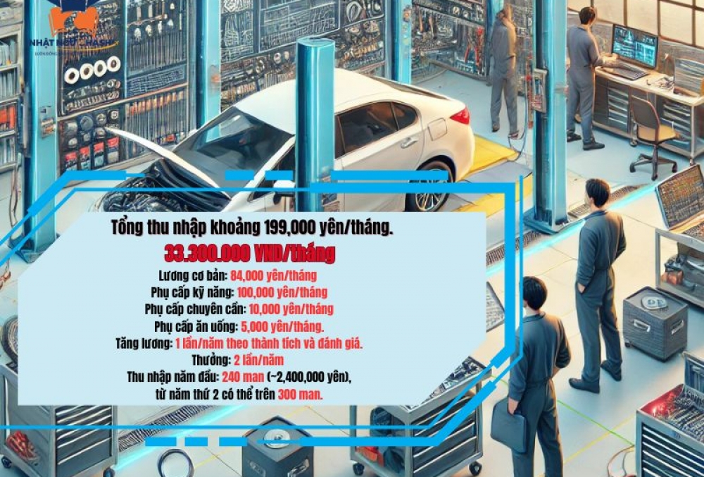 Tuyển dụng kỹ sư bảo dưỡng ô tô tại Ibaraki, Nhật Bản – Không yêu cầu kinh nghiệm style=