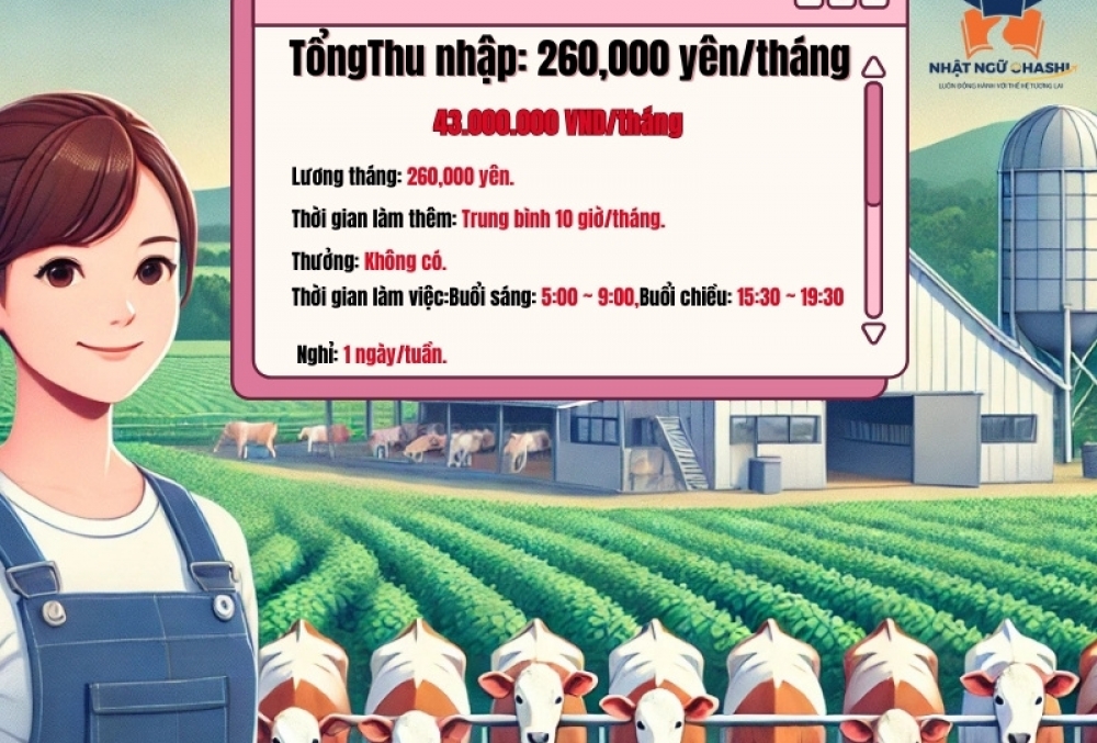 Đơn Hàng Chăn Nuôi Tại Hokkaido – Lương Tháng 260,000 Yên, Cơ Hội Làm Việc Tại Nhật Bản! style=