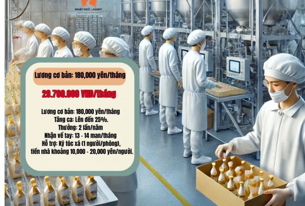 Tuyển gấp đơn hàng chế biến thực phẩm 2025-Cơ hội định cư dài hạn tại Nhật style=