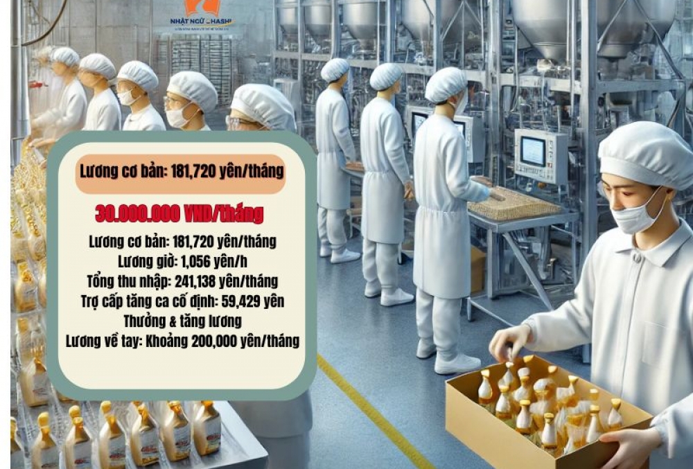 Tuyển 3 Nam/Nữ Làm Chế Biến Thực Phẩm Tại Niigata – Không Cần Kinh Nghiệm style=