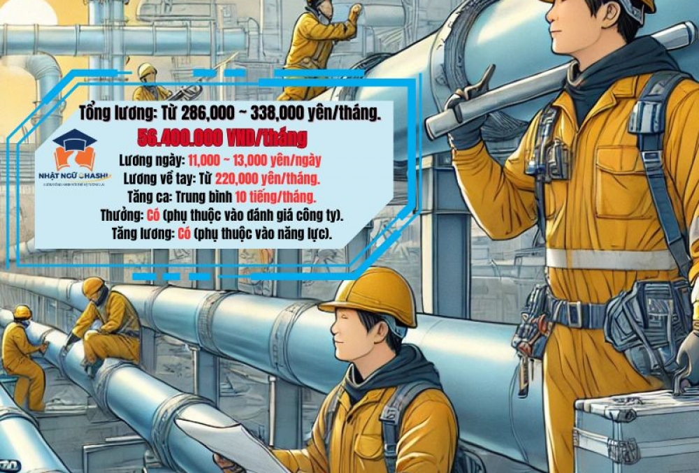  Tuyển dụng lắp đặt đường ống tại Saitama - Thu nhập cao, nhiều phúc lợi style=