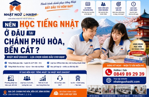 Nên Học Tiếng Nhật Ở Đâu Tại Chánh Phú Hòa, Bến Cát? style=