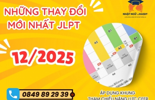 Cập nhật thay đổi mới nhất kỳ thi JLPT 12/2025 – Áp dụng khung tham chiếu CEFR style=
