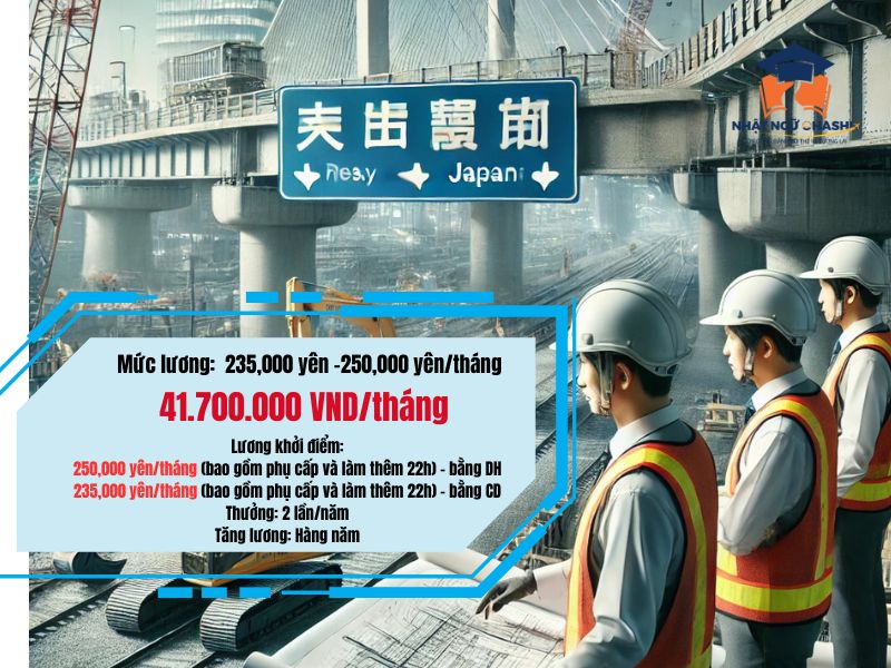 Kỹ sư xây dựng tại Nhật Bản