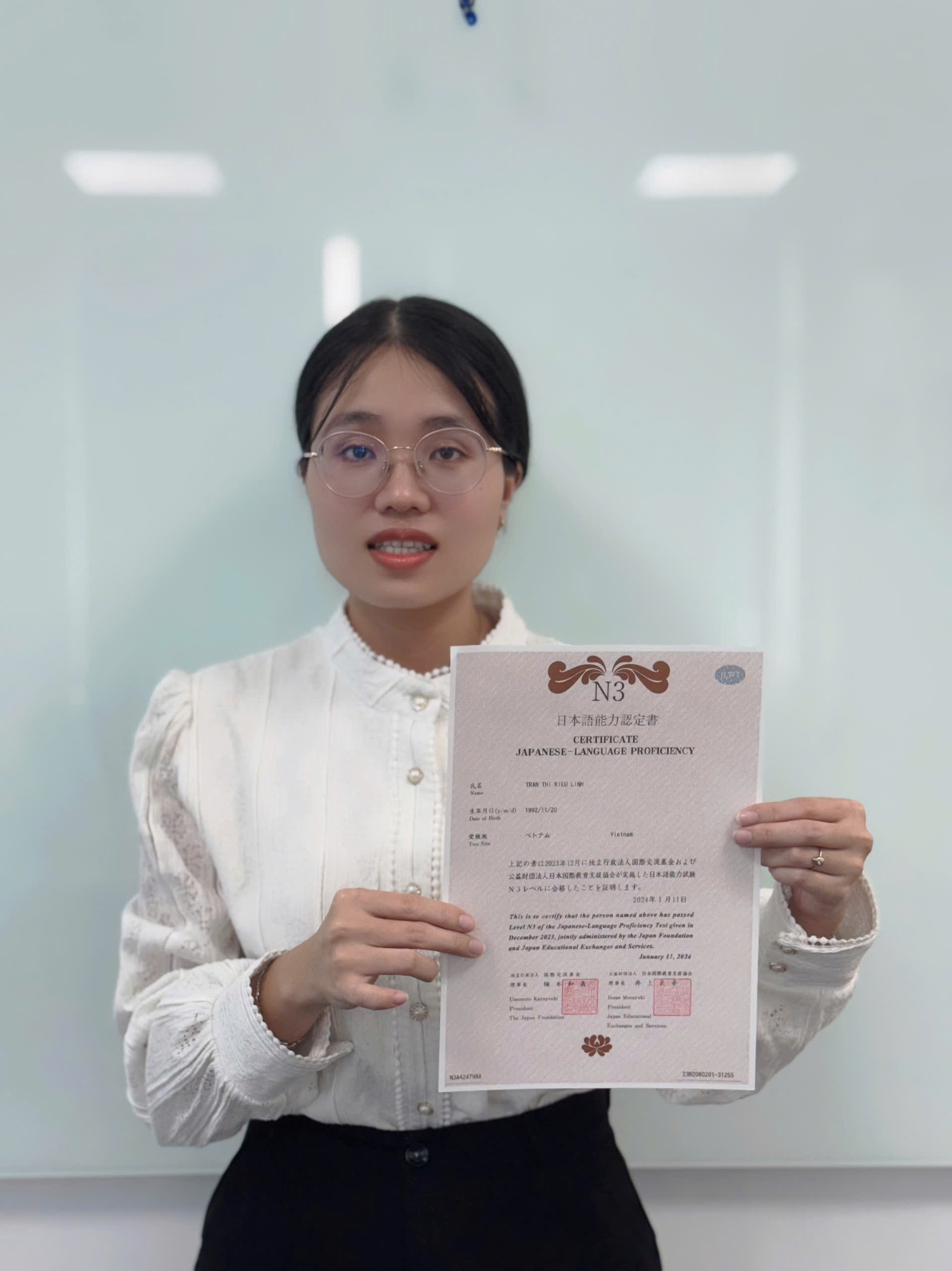 Hình học viên khóa học tiếng Nhật N5 N4 online