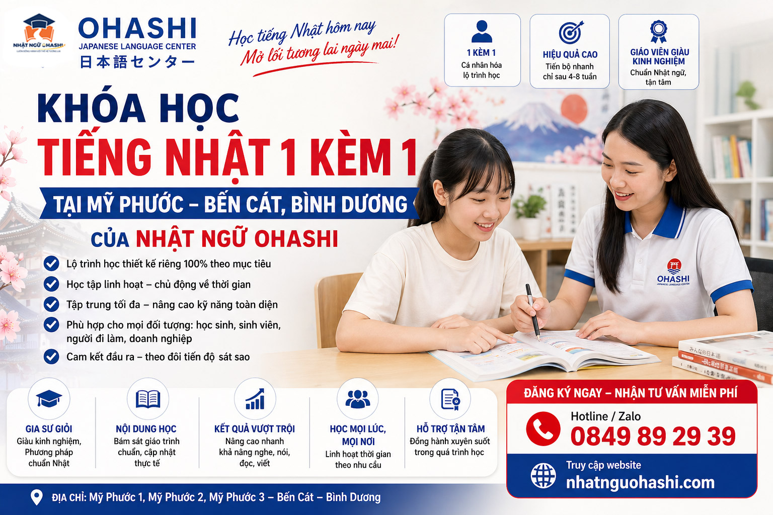Khóa Học Tiếng Nhật 1 Kèm 1