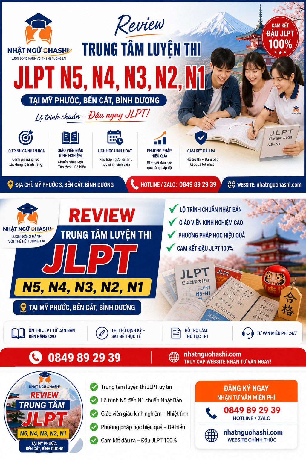 trung tâm luyện thi JLPT N5, N4, N3, N2, N1 tại bến cát