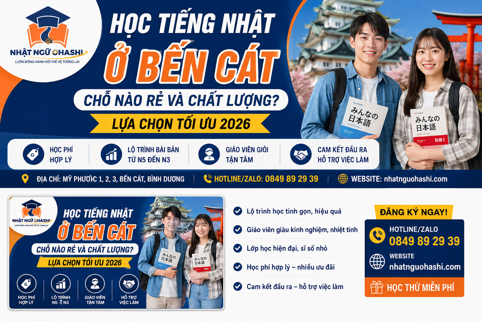 Học tiếng Nhật ở Bến Cát , Bình Dương 