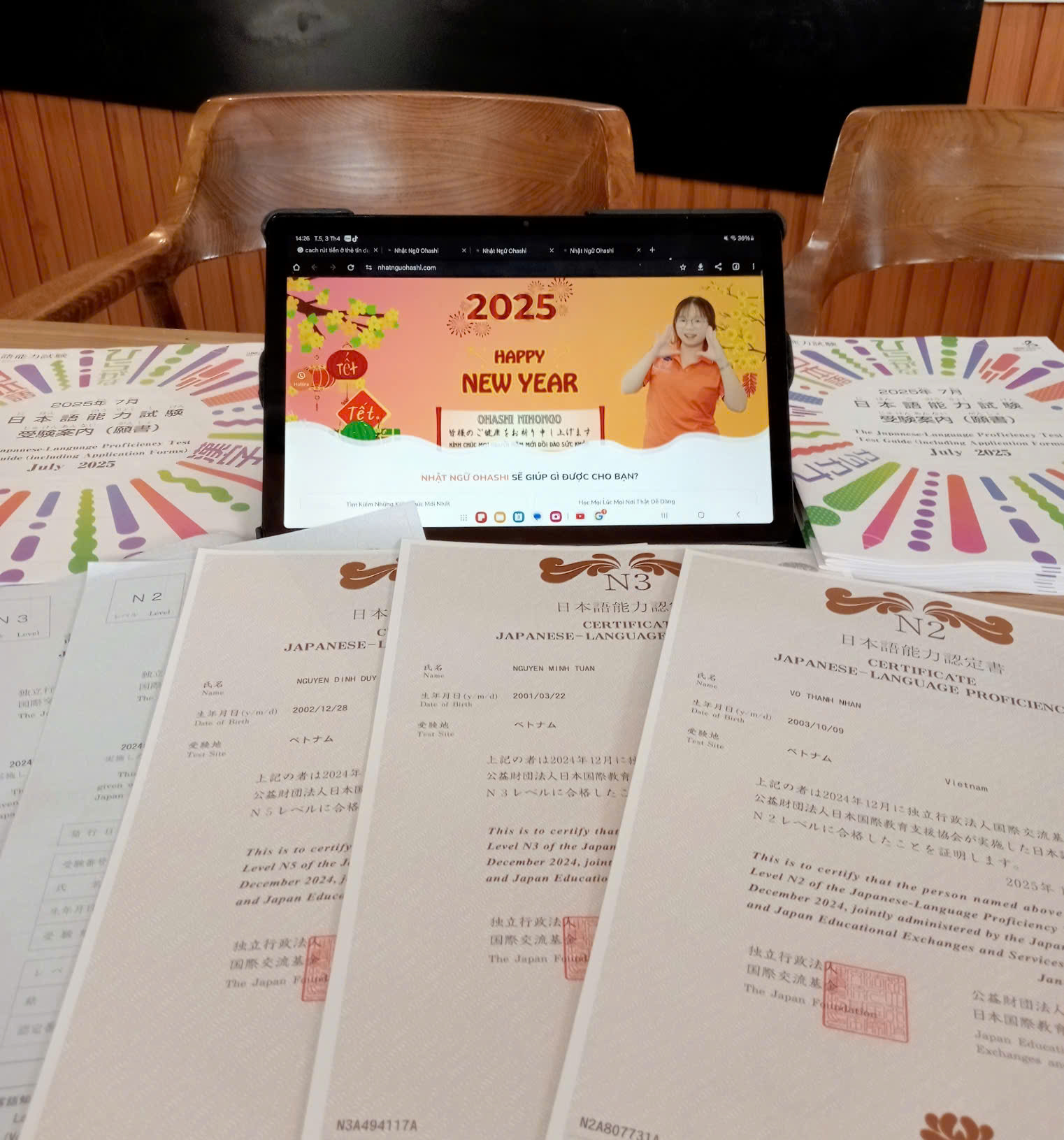trung tâm luyện thi JLPT N5, N4, N3, N2, N1 tại bến cát