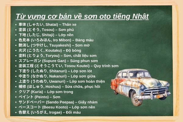 tu-vung-chuyen-nganh-son-oto-tieng-nhat